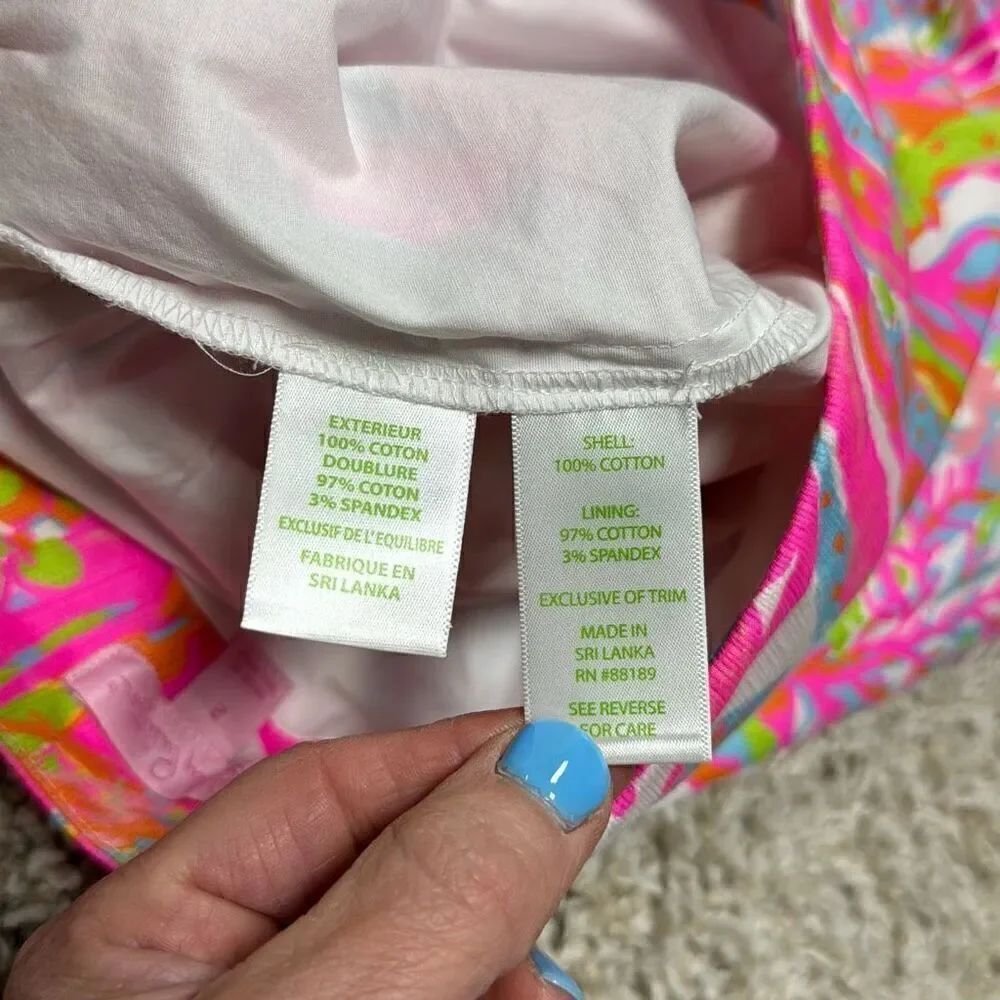 Lilly Pulitzer Multi Color Skort Size 2 - Picture 6 of 7
